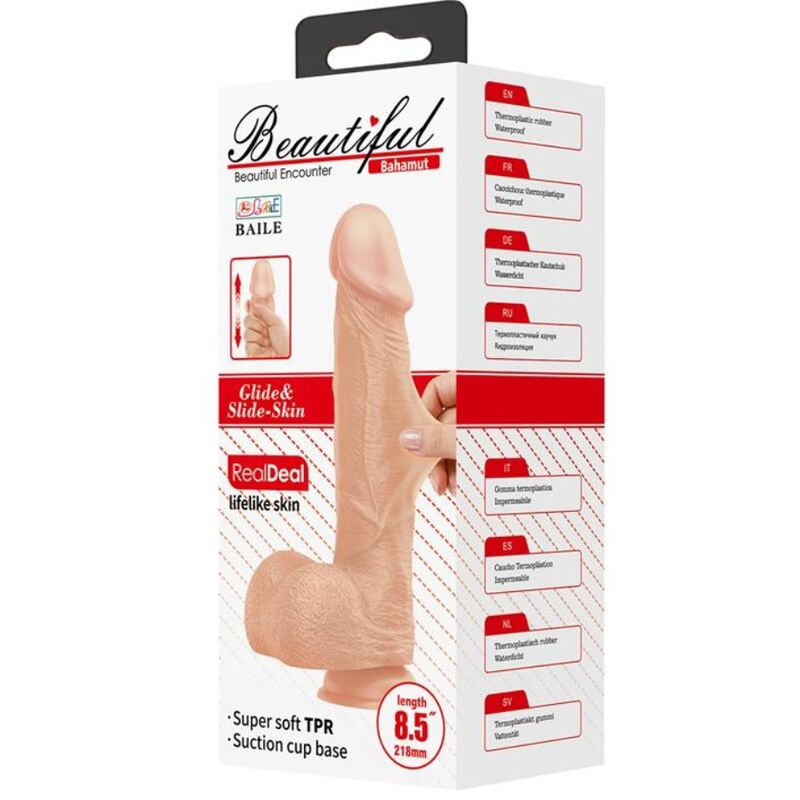 BAILE - Beautiful Encounter Bahamut Realistisk Dildo Naturlig 21,8 cm