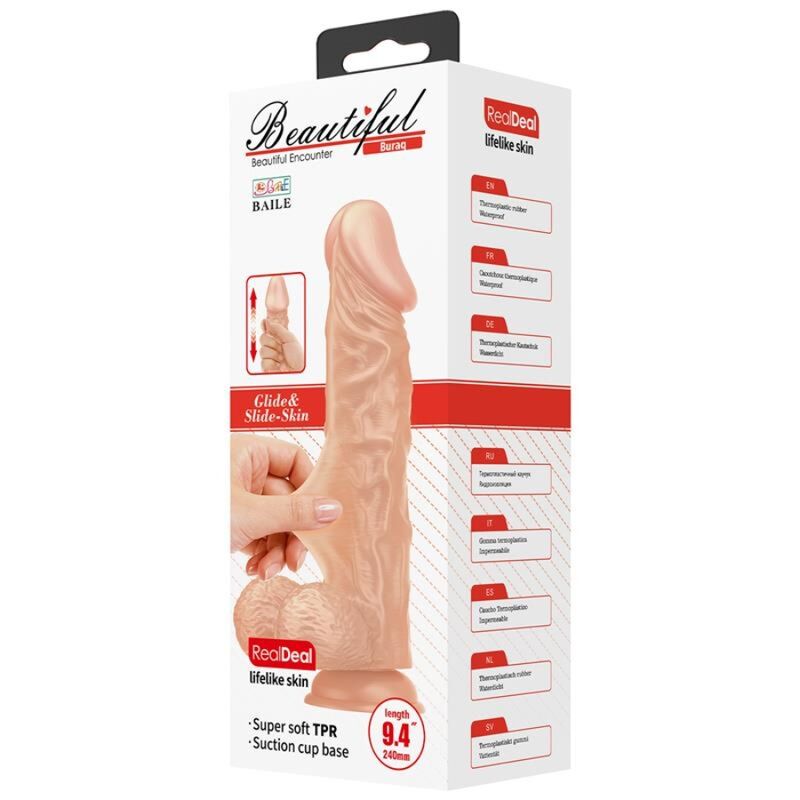 BAILE - Beautiful Encounter Buraq Realistisk Dildo Naturlig 24 cm