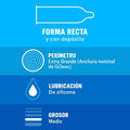 DUREX - Natural XL Store kondomer 12 stk