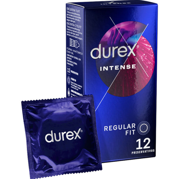 DUREX - Intense Orgasmic Kondomer med Riller & Knopper 12 stk