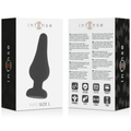 INTENSE - Analplugg Pipo L Sort Silikon 13 cm