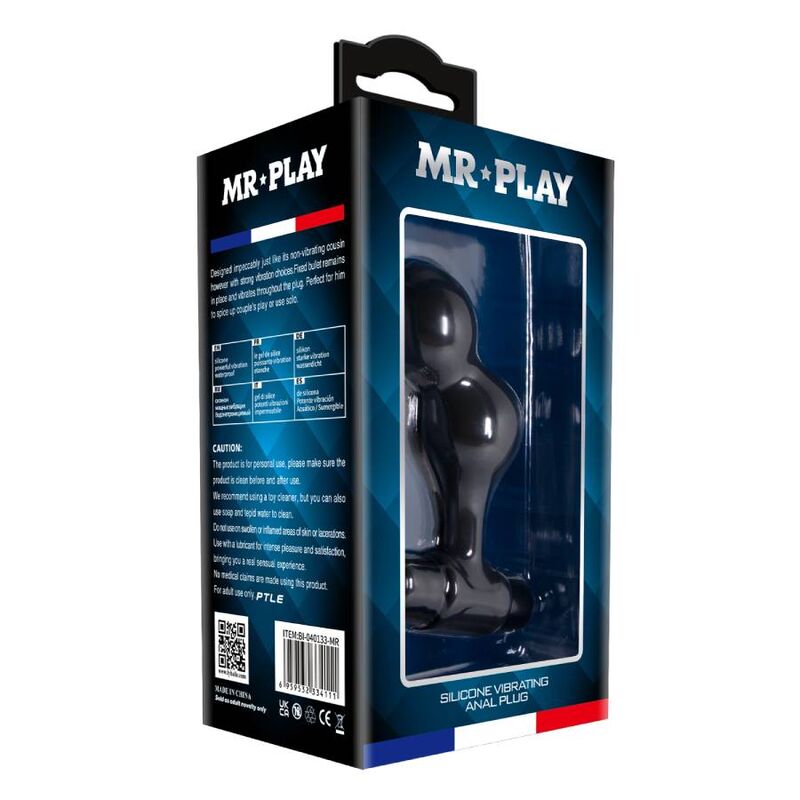 MR PLAY - Vibrerende Analplugg Silikon