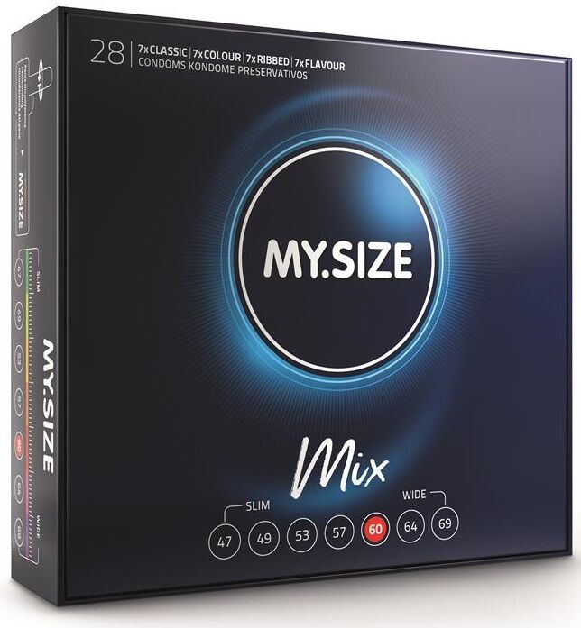 MY SIZE - Mix Kondomer 60 mm 28-pakning