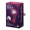 SATISFYER - Pro 2 Generation 3 Lufttrykksvibrator Vinrød