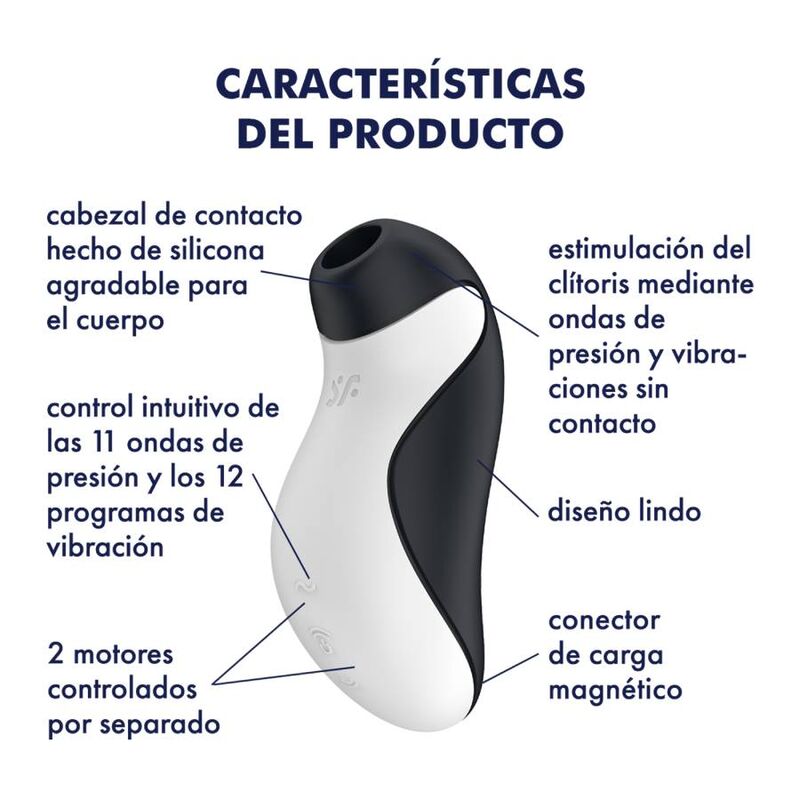 SATISFYER - Orca Lufttrykk-stimulator med Vibrasjon