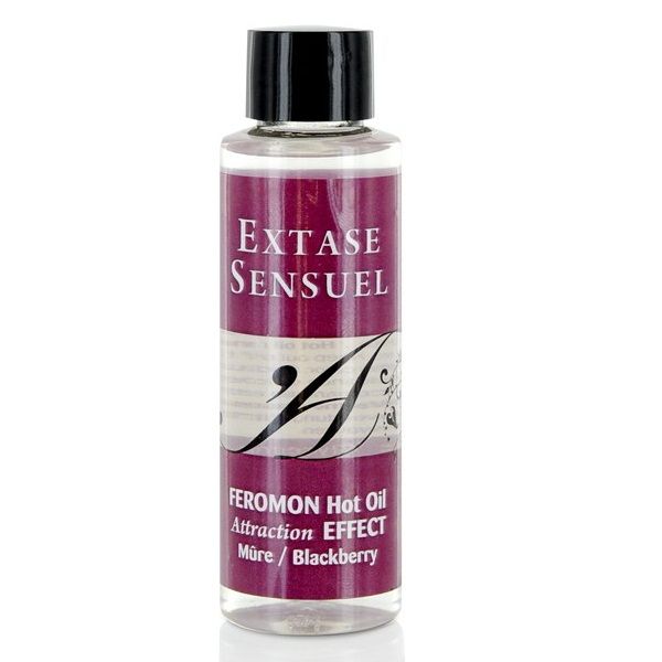 EXTASE SENSUAL - Varmende massasjeolje med feromoner Bjørnebær 100 ml