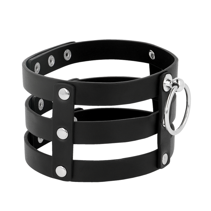 COQUETTE CHIC DESIRE - Choker i vegansk skinn Fetish-stil