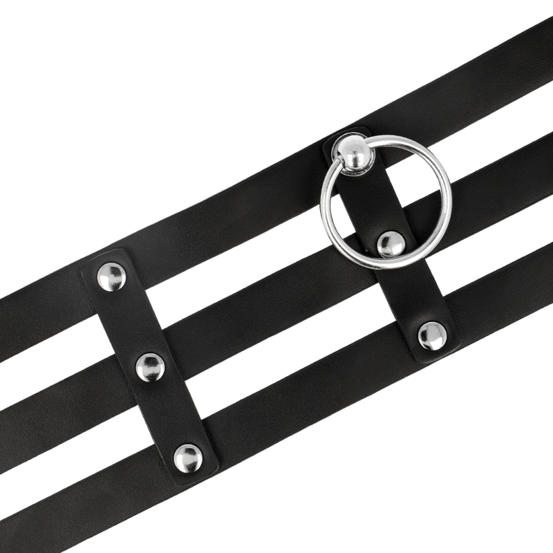 COQUETTE CHIC DESIRE - Choker i vegansk skinn Fetish-stil