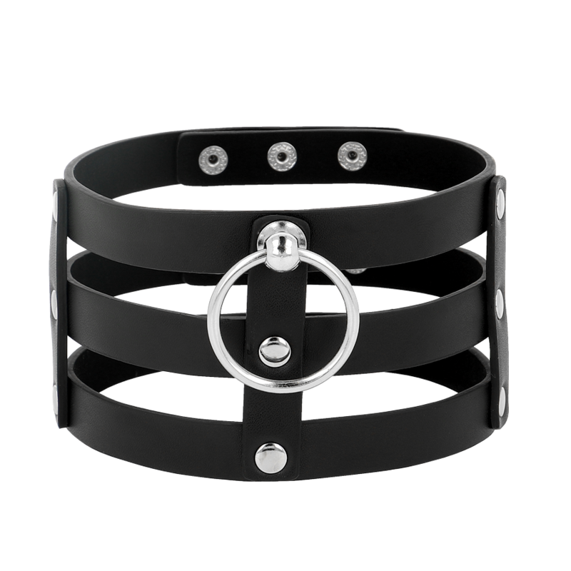 COQUETTE CHIC DESIRE - Choker i vegansk skinn Fetish-stil