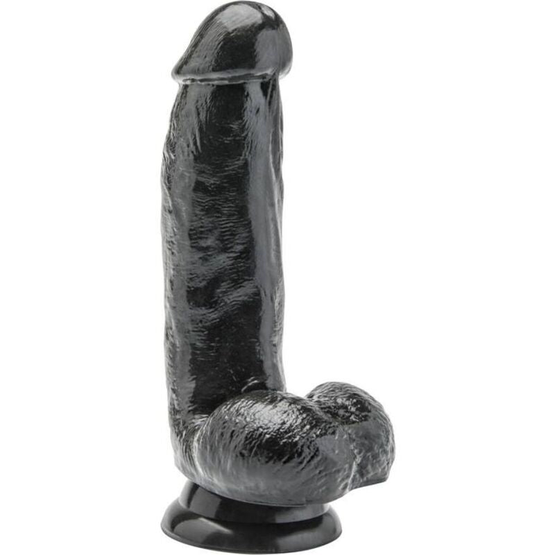 GET REAL - Realistisk Dildo med Baller Sort 12 cm