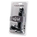 GET REAL - Realistisk Dildo med Baller Sort 18 cm