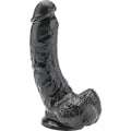 GET REAL - Realistisk Dildo med Baller Sort 20,5 cm