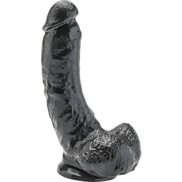 GET REAL - Realistisk Dildo med Baller Sort 20,5 cm