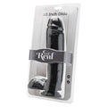 GET REAL - Realistisk Dildo med Baller Sort 25,5 cm