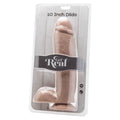 GET REAL - Realistisk Dildo med Baller Hud 25,5 cm