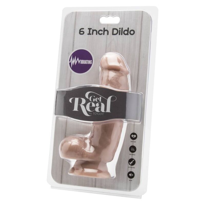 GET REAL - Realistisk Dildovibrator med Pung 12 cm