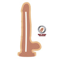 GET REAL - Dual Density Dildo med Baller Hud 12 cm