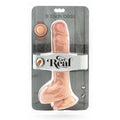 GET REAL - Dual Density Dildo med Baller Hud 25,5 cm