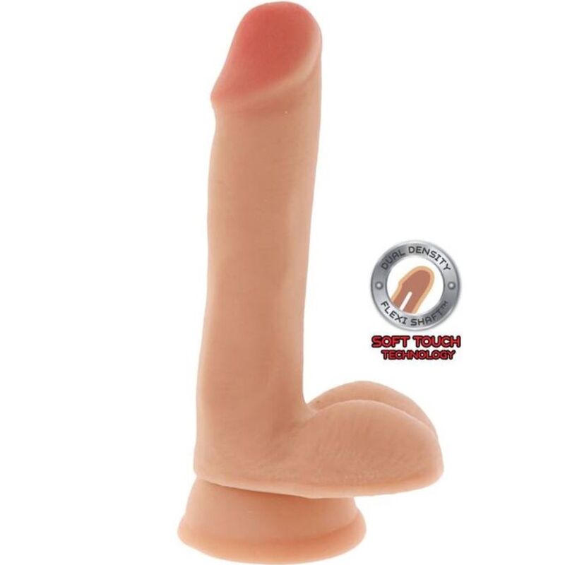 GET REAL - Dual Density Realistisk dildo med testikler 17 cm