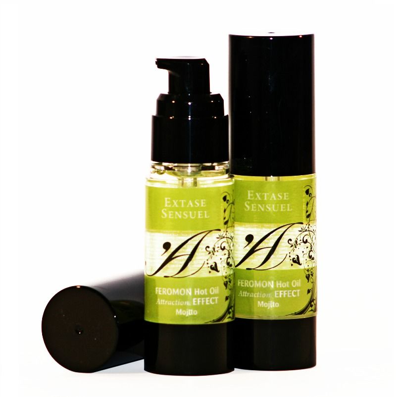 EXTASE SENSUAL - Varmende massasjeolje med feromoner Mojito 30 ml