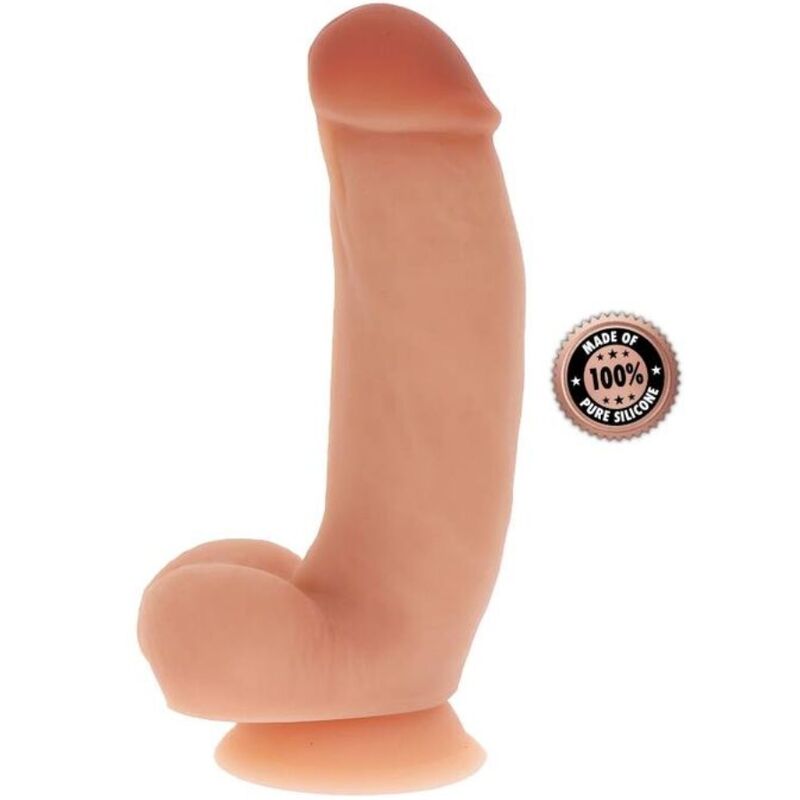 GET REAL - Silikondildo med Baller Hud 18 cm