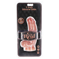GET REAL - Silikondildo med Baller Hud 18 cm