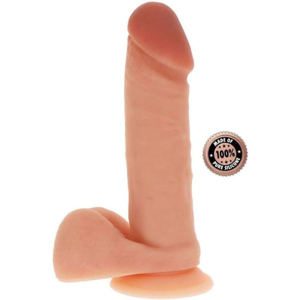 GET REAL - Silikon Realistisk dildo med testikler 20,5 cm