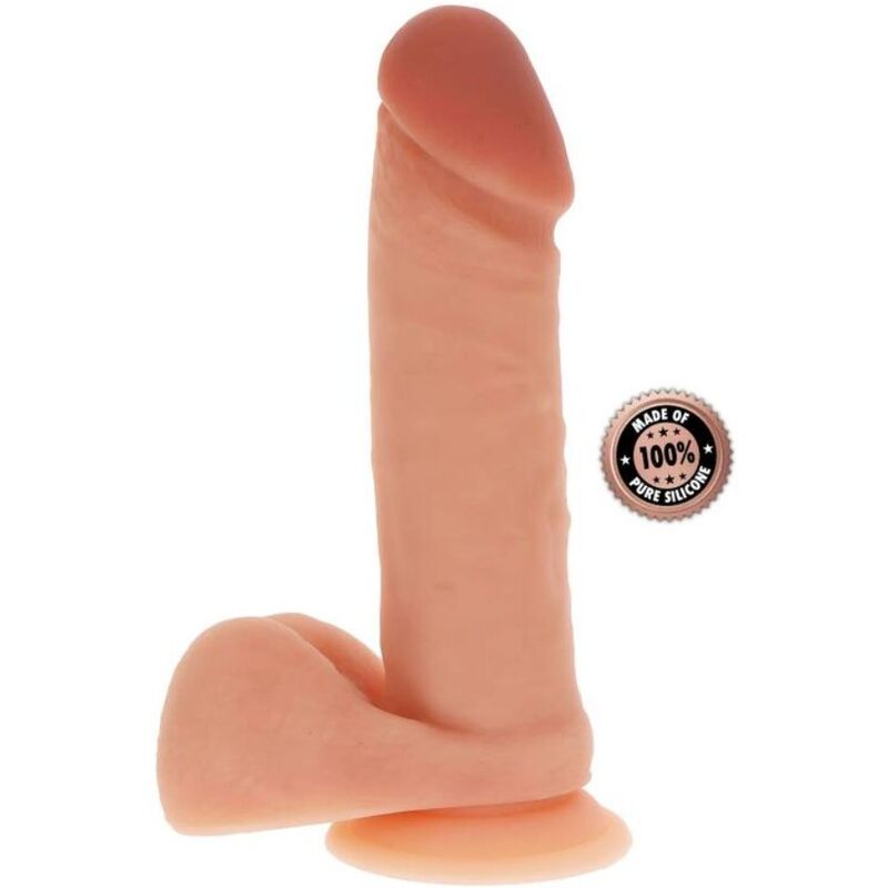 GET REAL - Silikon Realistisk dildo med testikler 20,5 cm