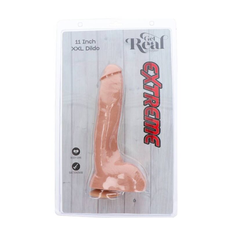 GET REAL - Extreme XXL Realistisk dildo 28 cm