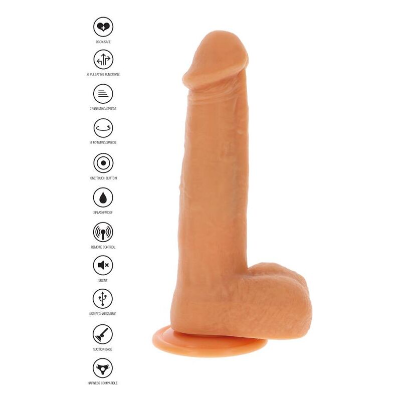 GET REAL - Roterende Kuler Vibrerende Dildo