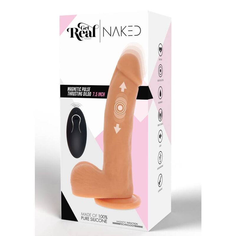 GET REAL - Magnetic Pulse Støtende dildo