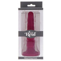 GET REAL - Ribbed Dong Rød 12 cm