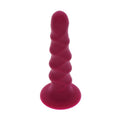GET REAL - Ribbed Dong Rød 12 cm