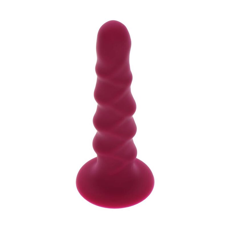 GET REAL - Ribbed Dong Rød 12 cm