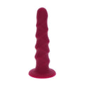 GET REAL - Ribbed Dong Rød 12 cm