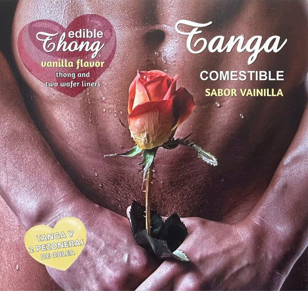 HOTFLOWERS - String til menn + 2 vaniljekjeks-nippel