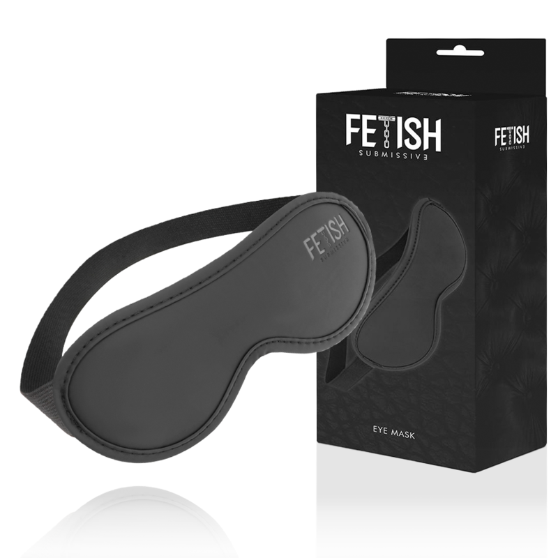 FETISH SUBMISSIVE - Maske i vegansk skinn II med neoprenfôr