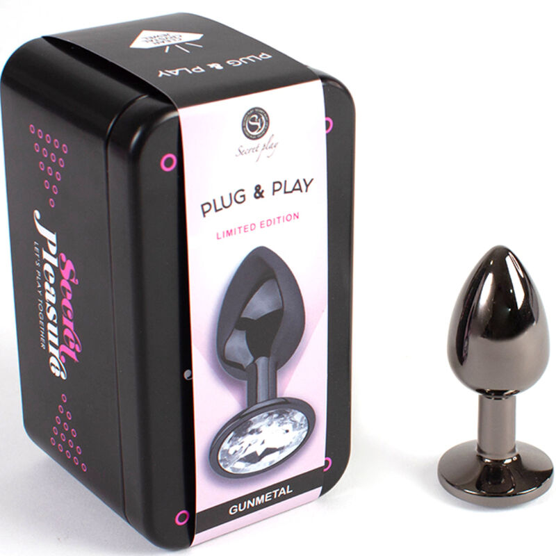SECRETPLAY - Gunmetal Analplugg Small 7 cm