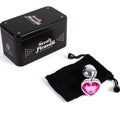 SECRETPLAY - Metall Analplugg med Hjerte Fuchsia Small 7 cm