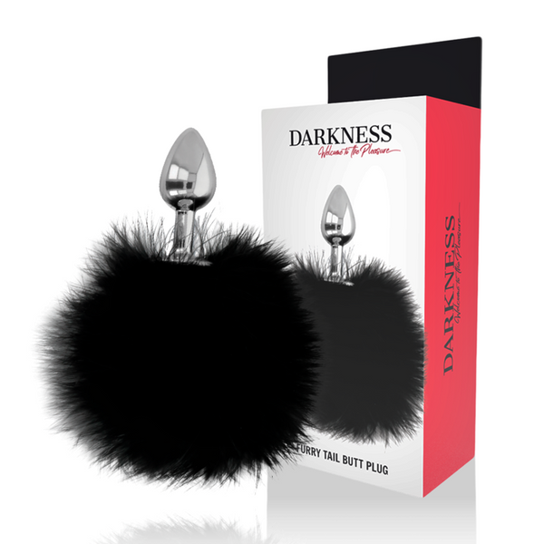 DARKNESS - Analplugg med Hale Sort 7 cm
