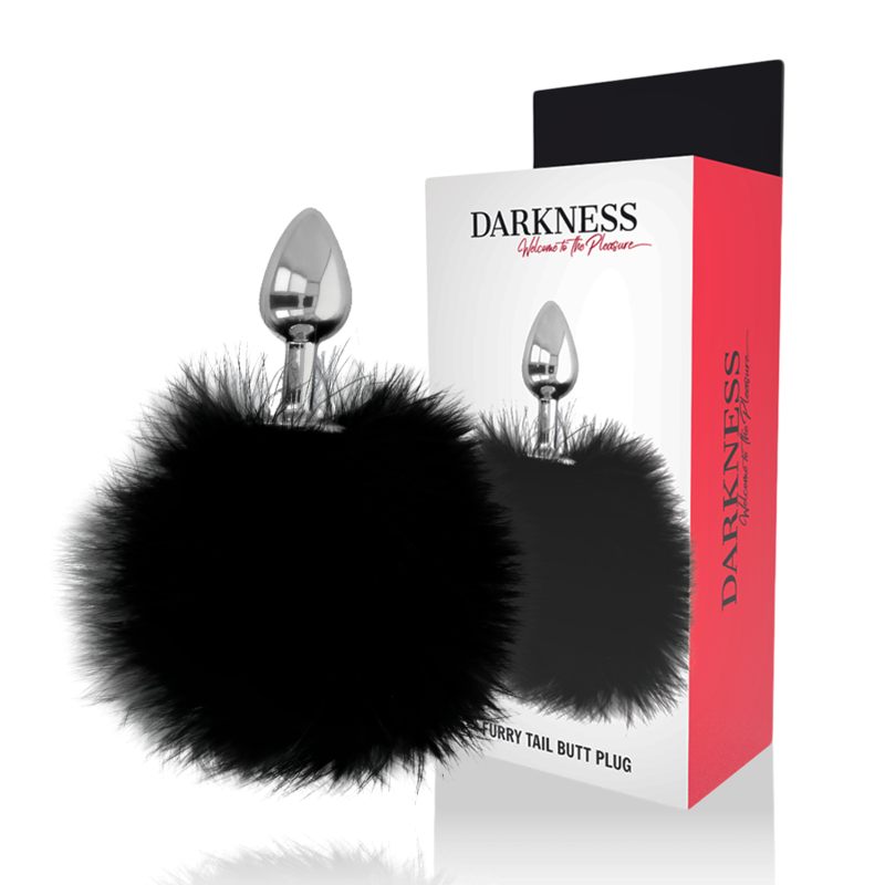 DARKNESS - Analplugg med Hale Sort 7 cm