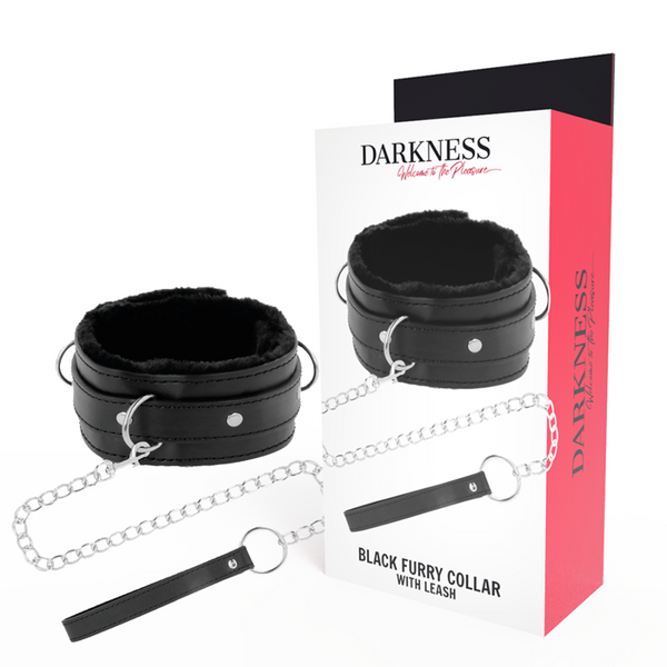 DARKNESS - Komfort Posture Halsbånd med lærbånd