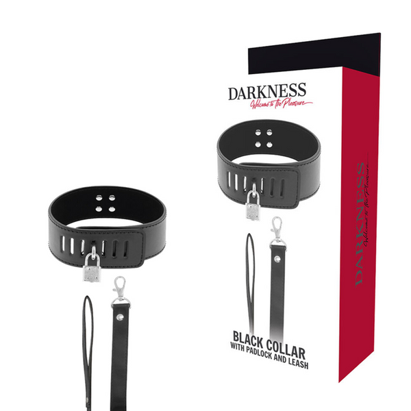 DARKNESS - BDSM-halsbånd med lås