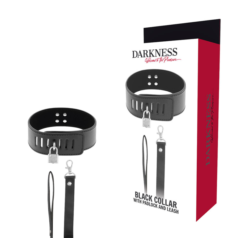 DARKNESS - BDSM-halsbånd med lås