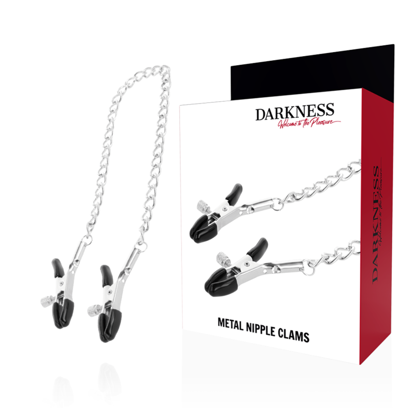 DARKNESS - Justerbare brystvorteklemmer i metall