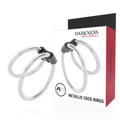 DARKNESS - Dobbel penisring i metall