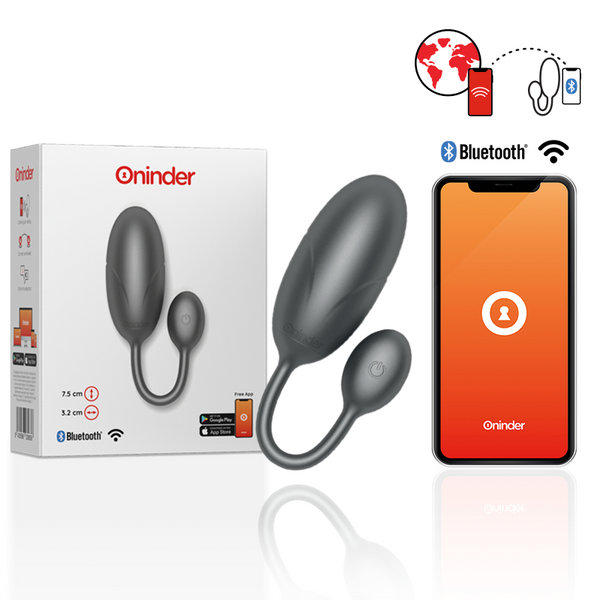 ONINDER - Tokyo App-styrt Vibrerende Egg 7,5 x 3,2 cm