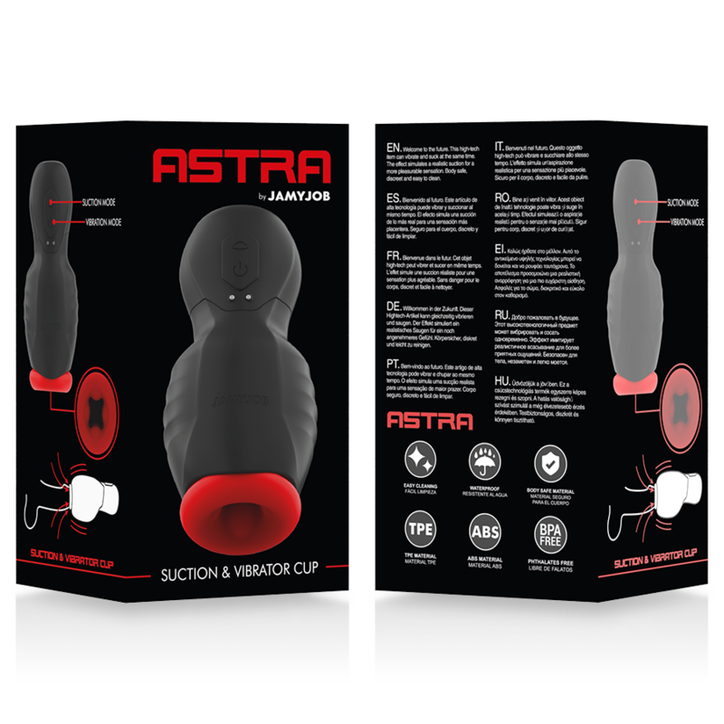 JAMYJOB - Astra Oral Automatisk masturbator med vibrasjon og sug