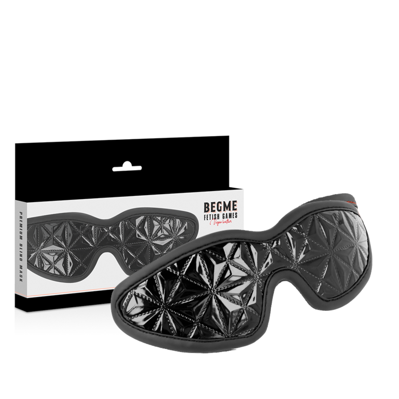 BEGME - Black Edition Øyemaske i Vegansk Skinn med Neopren