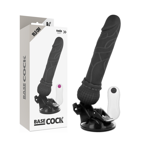 BASECOCK - Vibrator Sort 19,5 cm